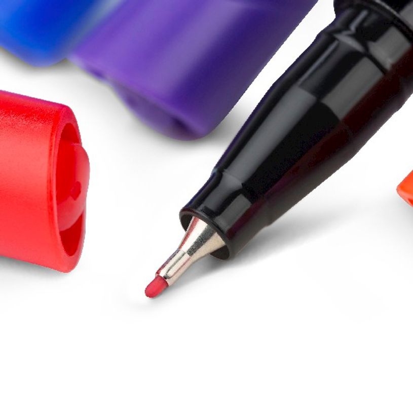 3086123671553-BIC Intensity - Kit d’Écriture avec 8 Stylos Feutres (4 pointe fine et 4 pointe moyenne) + 1 Carnet d-P_405113549_6-5