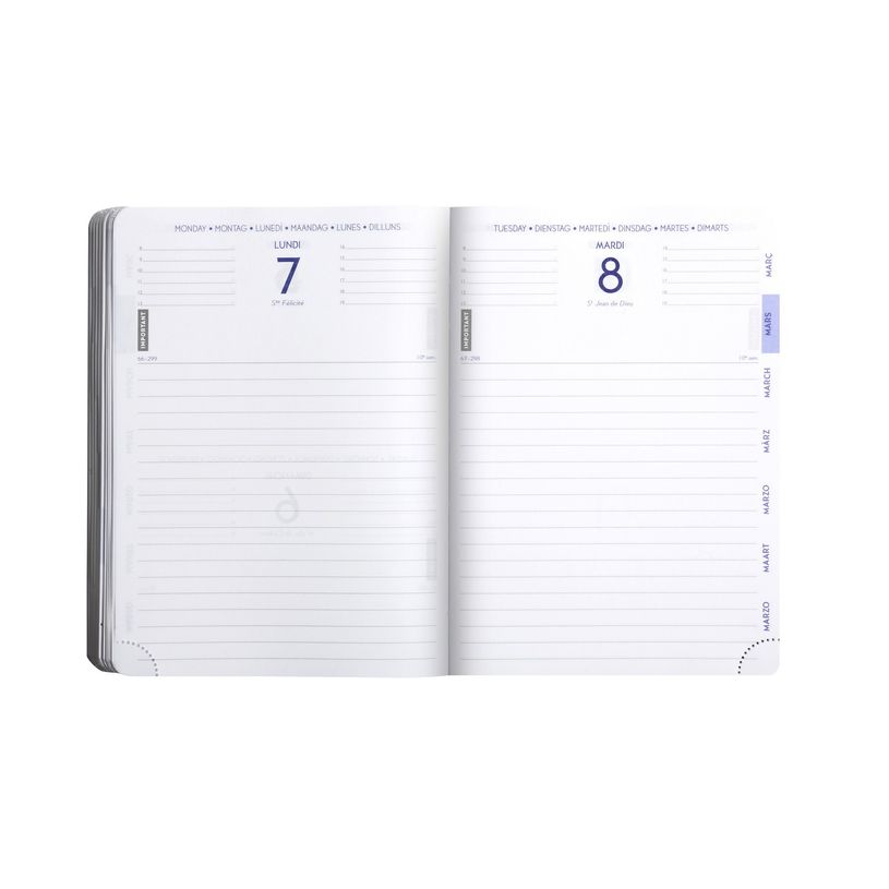 3660942075824-Agenda Samouraï Vague - 1 jour par page - 12 x 17 cm - Exacompta-P_405114249_2-1