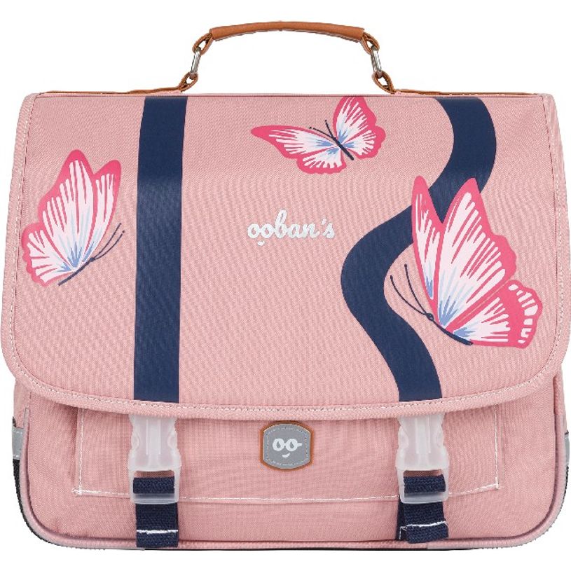 3662498003443-Cartable Ooban's Butterfly - 41 cm - 2 compartiments - rose - Oberthur-P_405114289_2-1