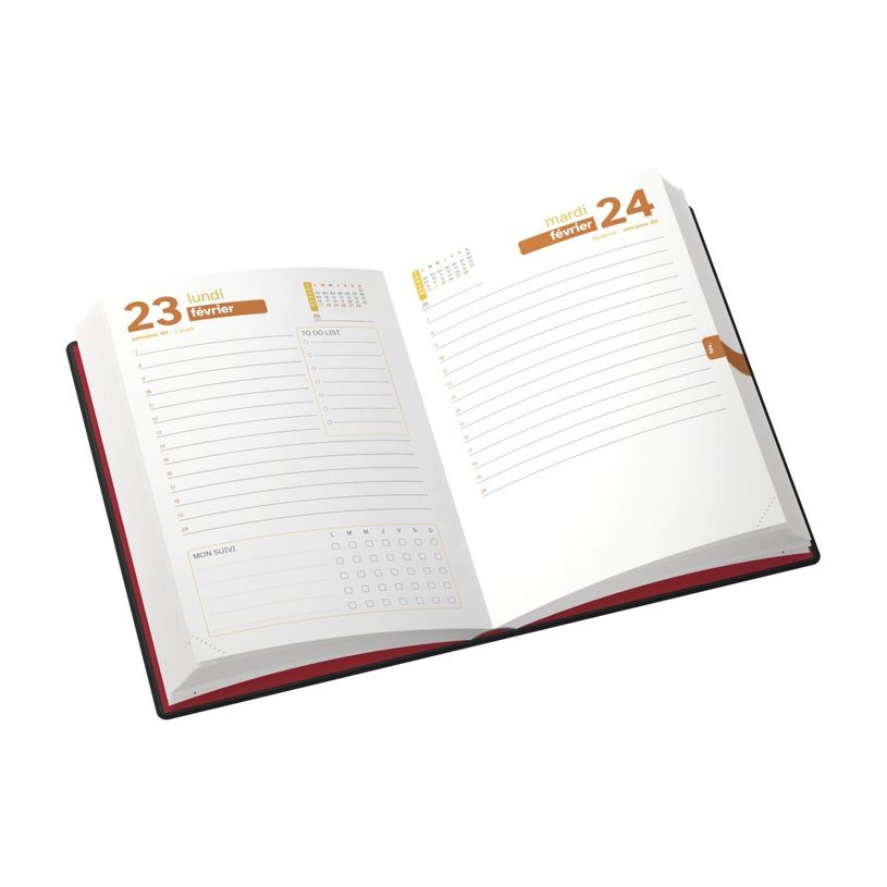 3147280215698-Agenda L'Etudiant Classique - 1 jour par page - 15 x 20 cm - camel - Hamelin-P_405115732_3-1