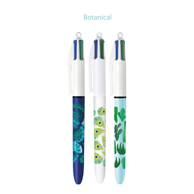 3086123693791-BIC 4 Couleurs - 12 Stylos à bille 4 couleurs - 1 mm - décors tournants-P_405117047_3-2