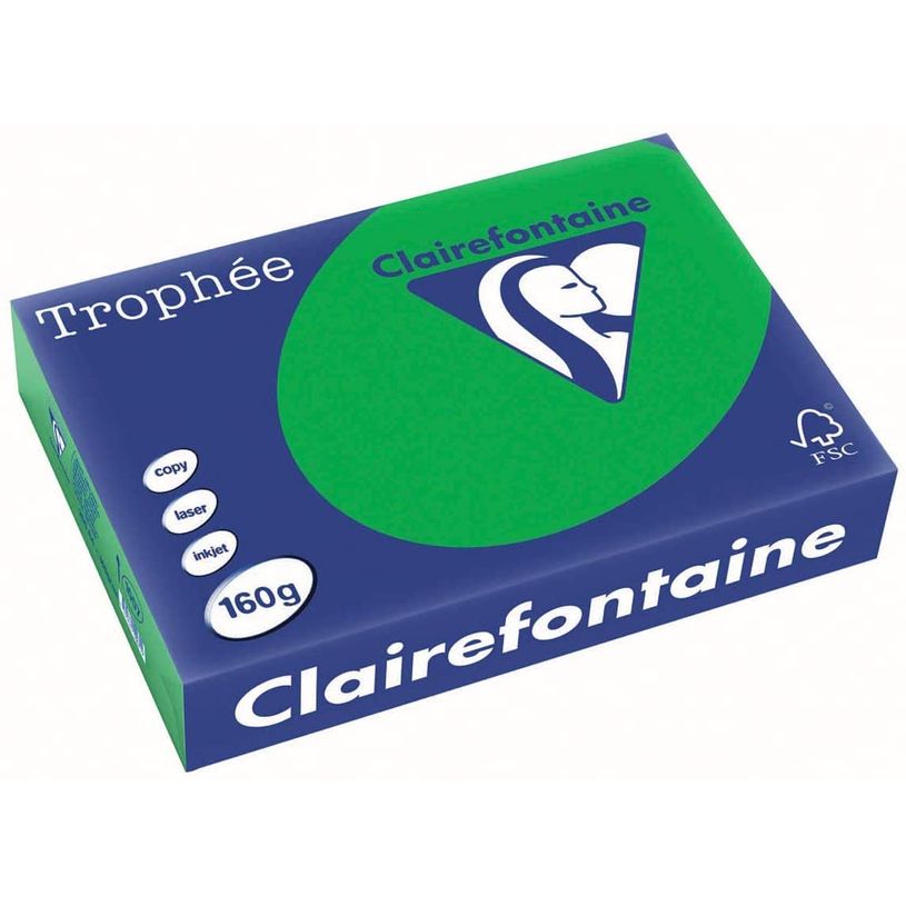 3329680100709-Clairefontaine Trophée - Papier couleur - A4 (210 x 297 mm) - 160 g/m² - 250 feuilles - -P_405117211_1-0
