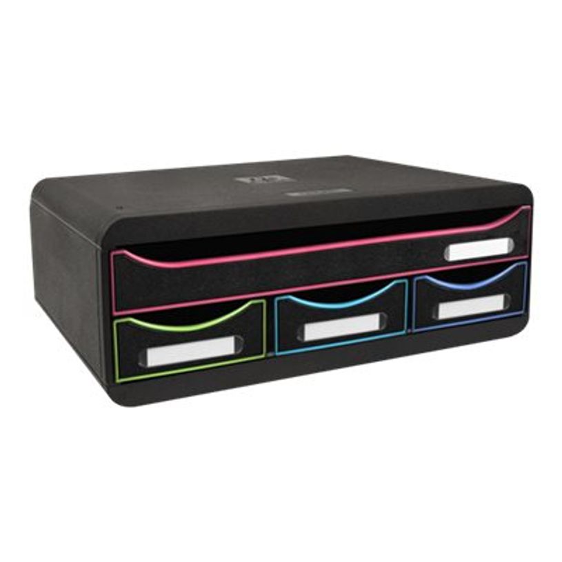 9002493430174-Exacompta Toolbox - Module de classement 4 tiroirs - noir/arlequin-P_405118145_1-0
