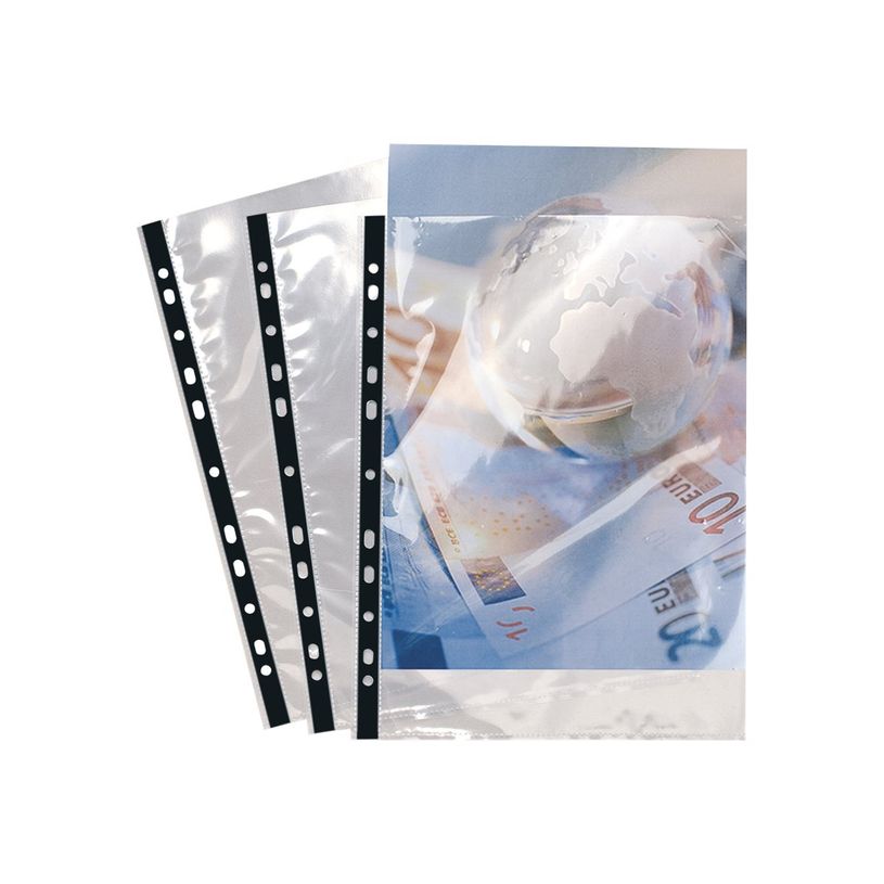 3130632059002-Exacompta - 10 Packs de 100 Pochettes perforées - A4 - 9/100 - cristal-P_405118375_1-0