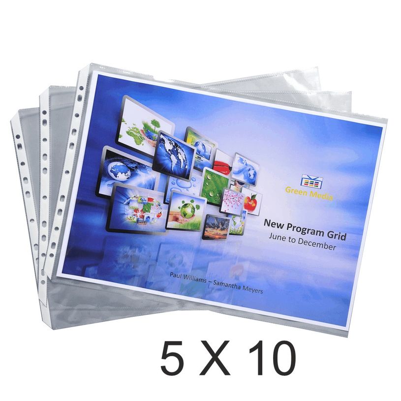 3130632059347-Exacompta Exashow - 5 Packs de 10 Pochettes perforées biseautées - A3 - 5,5/100-P_405118377_1-0