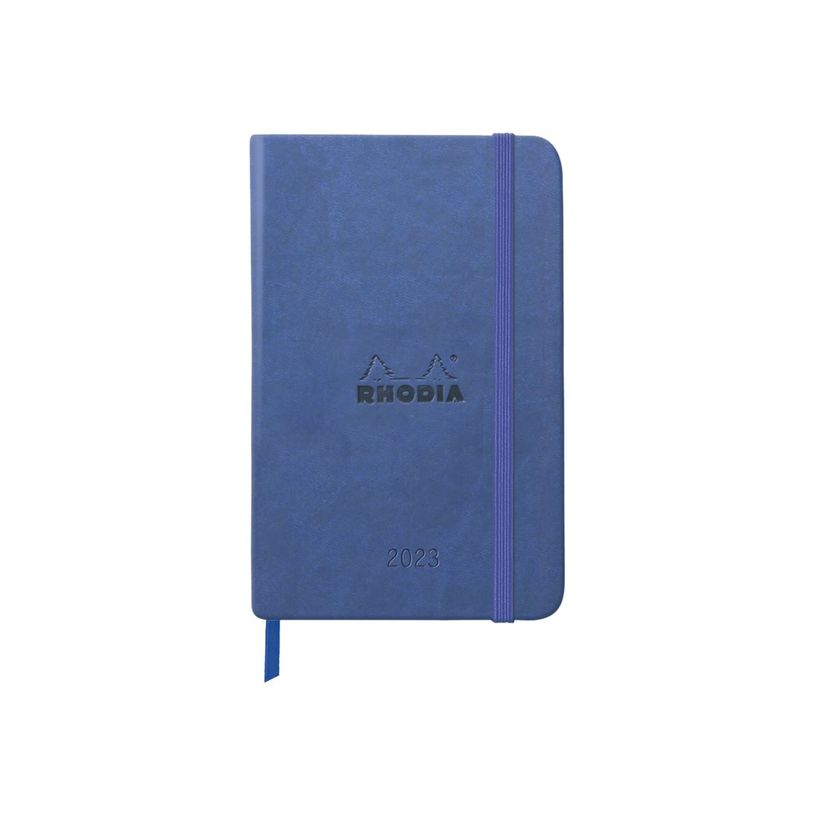 3037921941140-Agenda Rhodiatime - 1 semaine sur 2 pages à la verticale - 10 x 15 cm - bleu nuit - Rhodi-P_405118868_5-0