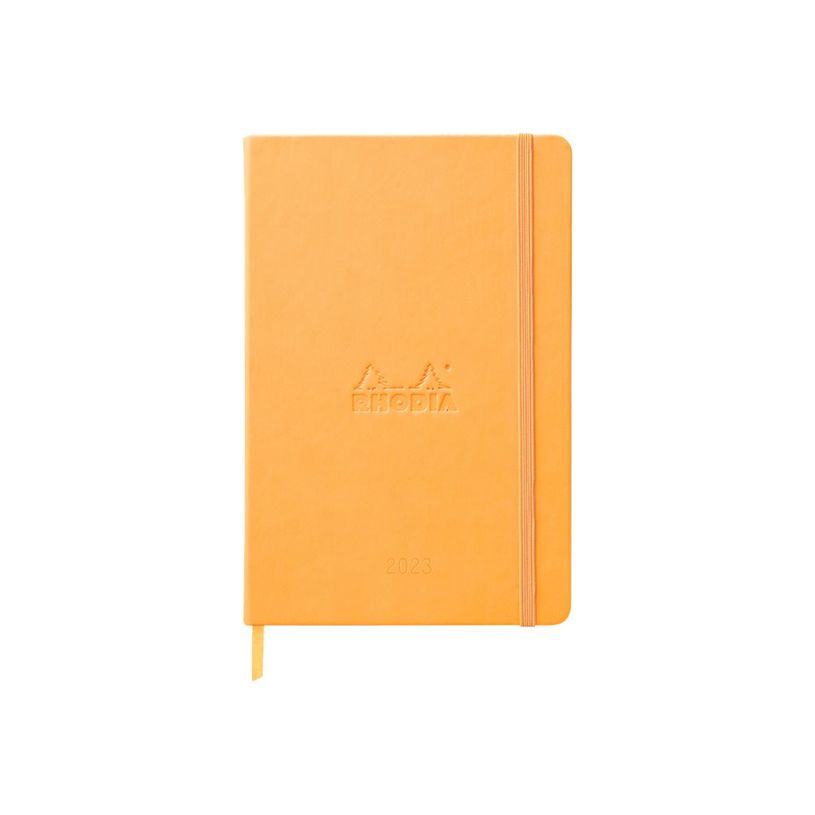 3037921941188-Agenda Rhodiatime - 1 semaine sur 2 pages à l'horizontale - 14,8 x 21 cm - orange - Rhodi-P_405118887_1-0