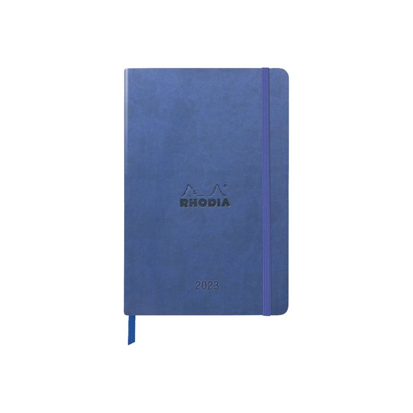 3037921941225-Agenda Rhodiatime - 1 semaine sur 2 pages à l'horizontale - 14,8 x 21 cm - bleu nuit - Rh-P_405118892_1-0