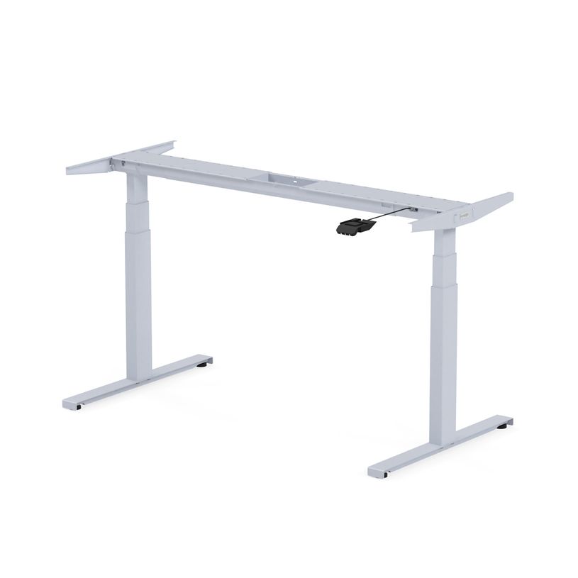 3760350281418-Bureau électrique UGO - L140x80cm - pieds gris - plateau chêne massif-P_405119046_2-1