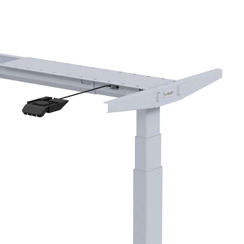3760350281418-Bureau électrique UGO - L140x80cm - pieds gris - plateau chêne massif-P_405119046_5-4