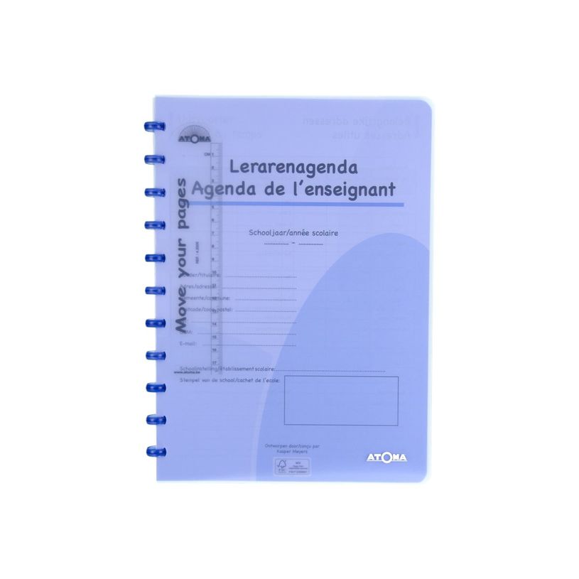 5412831202020-Agenda perpetuel de l'enseignant - A4 - bleu transparent - Atoma-P_405119140_1-0