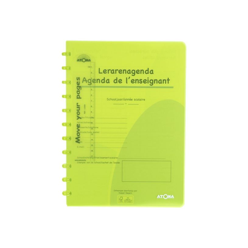 5412831202037-Agenda perpetuel de l'enseignant - A4 - vert transparent - Atoma-P_405119141_1-0