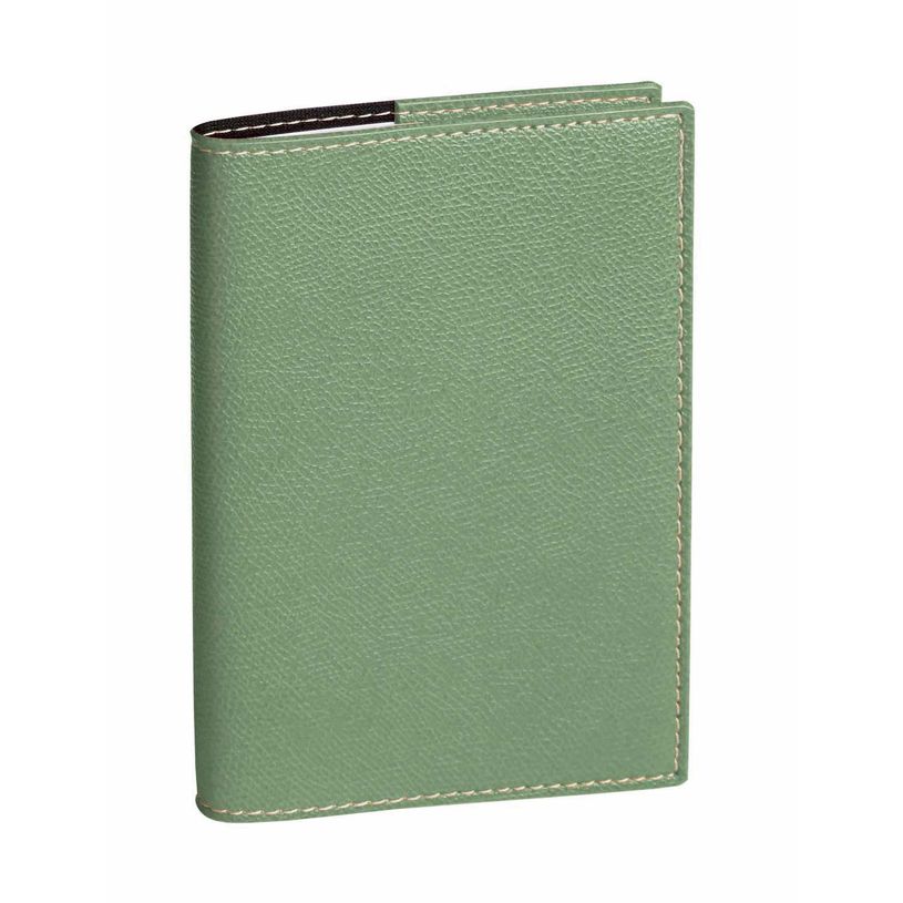 3371010475759-Agenda Club President avec répertoire - 1 semaine sur 2 pages - 21 x 27 cm - sauge - Quo Vadis--0