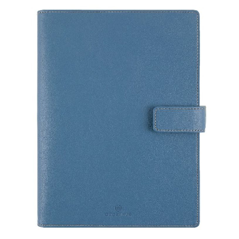 3664447133904-Agenda spiralé Milano - 1 semaine sur 2 pages - 22 x 28 cm - bleu denim - Oberthur-P_405120249_1-0
