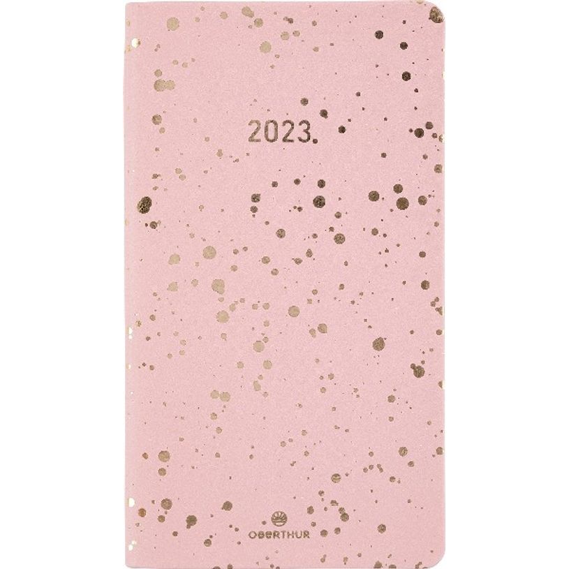 3664447126739-Agenda de poche Céleste - 1 semaine sur 2 pages - 9,5 x 17,5 cm - rose - Oberthur-P_405120323_1-0