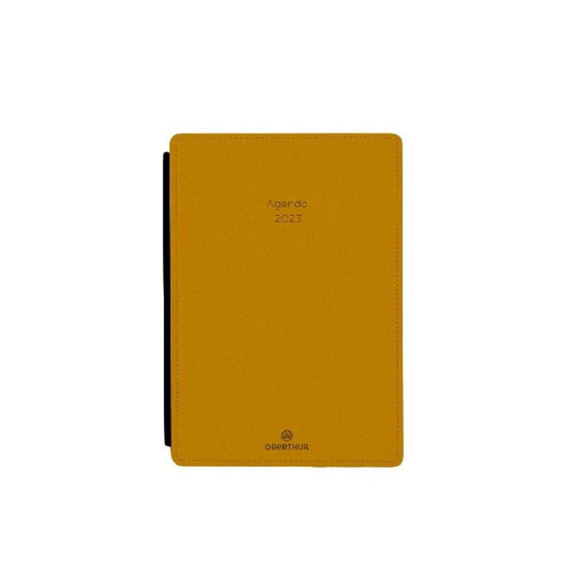 3664447134512-Agenda de poche Stan - 1 semaine sur 2 pages - 11,5 x 16 cm - moutarde - Oberthur-P_405120335_1-0