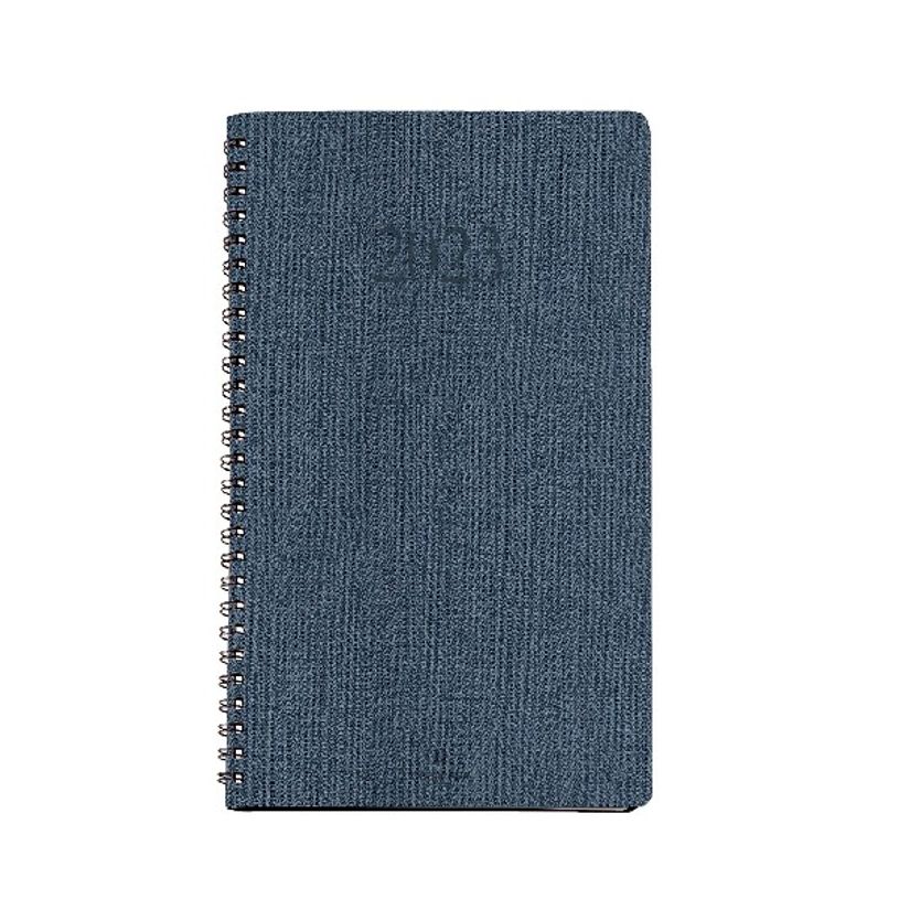 3664447128863-Agenda de poche Glasgow - 1 semaine sur 2 pages - 9,5 x 17,5 cm - bleu marine - Oberthur-P_405120384_1-0