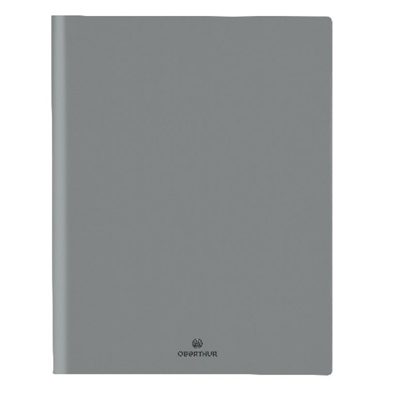 3664447132815-Agenda spiralé Malmö - 1 semaine sur 2 pages - 22 x 28 cm - gris - Oberthur-P_405120411_1-0