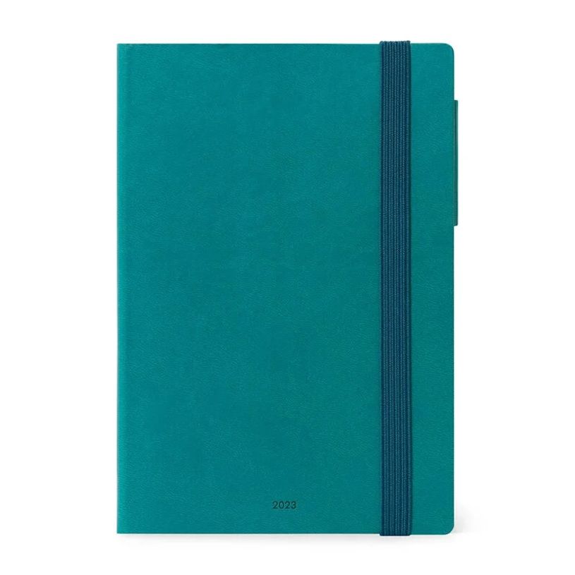 8054117625856-Agenda Colours Collection - hebdomadaire et journalier - 17 x 24 cm - bleu pétrole - Lega-P_405121007_3-0