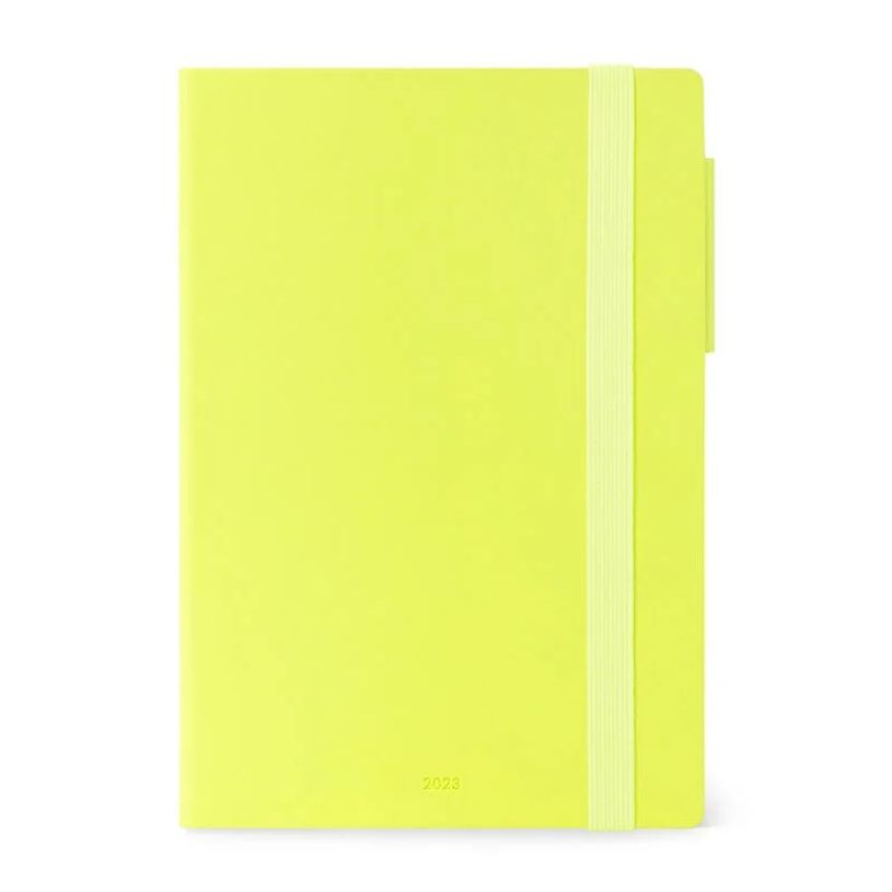 8054117625887-Agenda Colours Collection - hebdomadaire et journalier - 17 x 24 cm - vert citron - Legami-P_405121010_1-0
