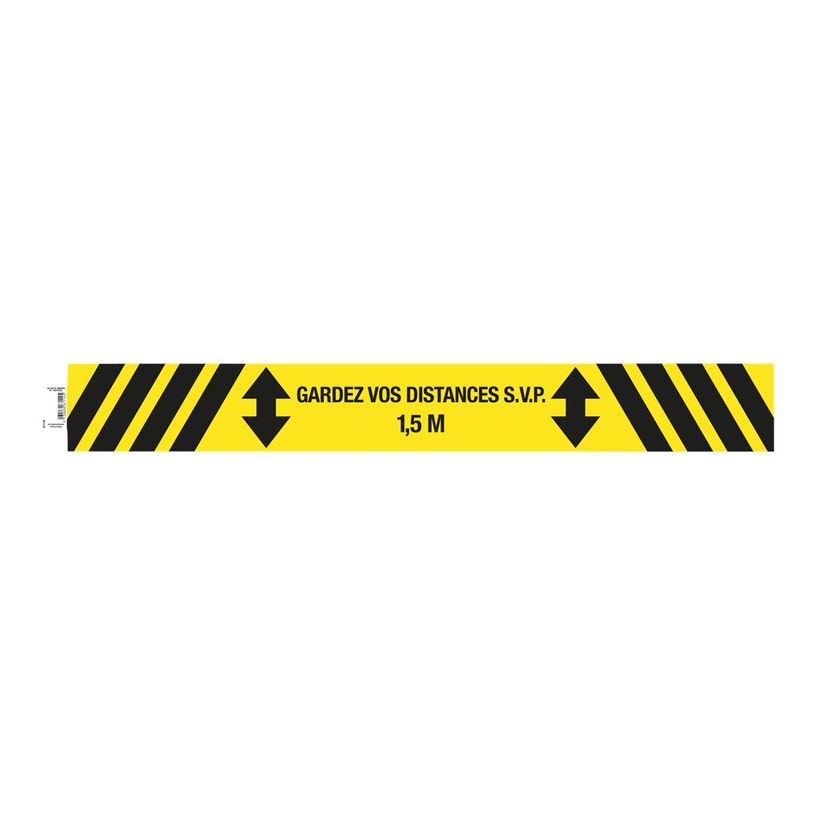 3130630671145-Exacompta - Panneau de signalisation adhésif au sol - Veuillez garder une distance de 1,5-P_405121349_2-0