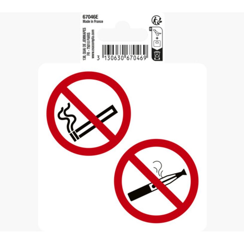 3130630670469-Exacompta - Pictogramme - Défense de fumer - 100 x 100 mm-P_405121377_4-0