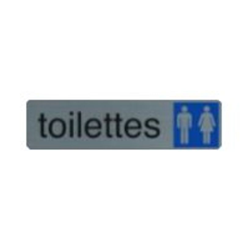 3130630671510-Exacompta - Pictogramme - Toilettes dame - 44 x 165 mm - aluminium brossé-P_405121389_3-0