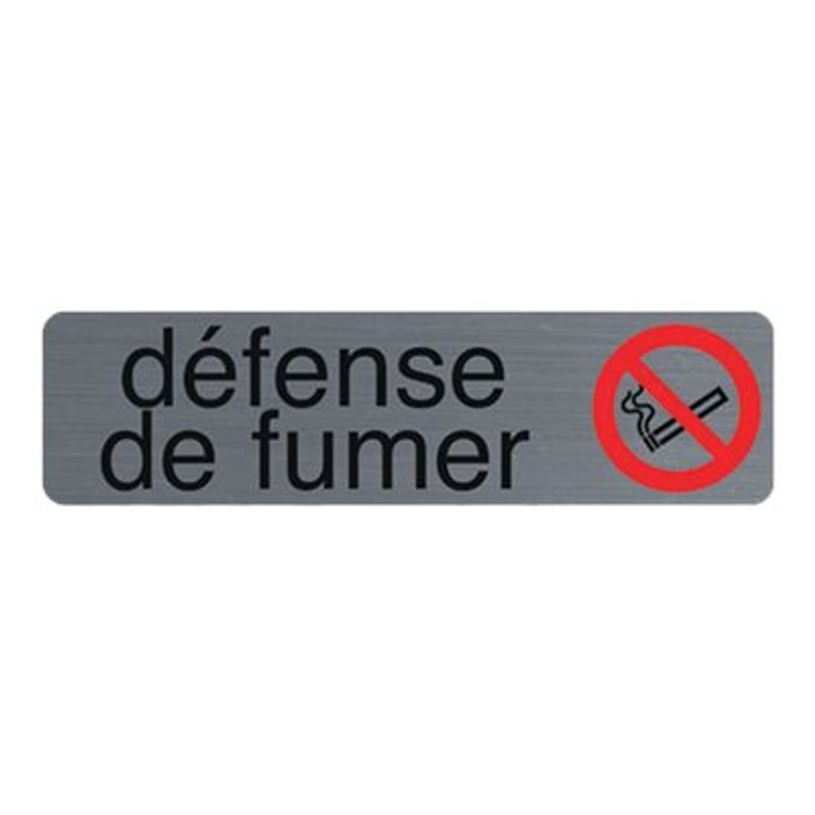 3130630671602-Exacompta - Pictogramme - Défense de fumer - 44 x 165 mm - aluminium brossé-P_405121398_3-0
