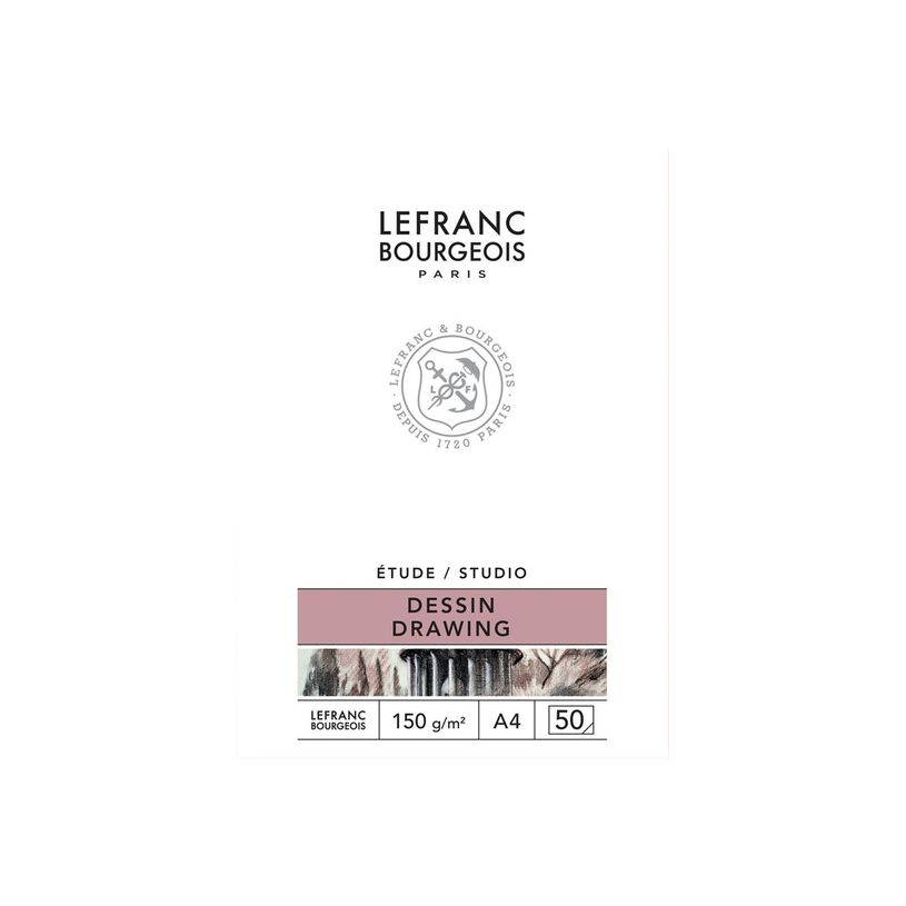 3013643013341-Lefranc Bourgeois Studio - Bloc de papier à dessin - A4 - 50 feuilles-P_405121757_1-0