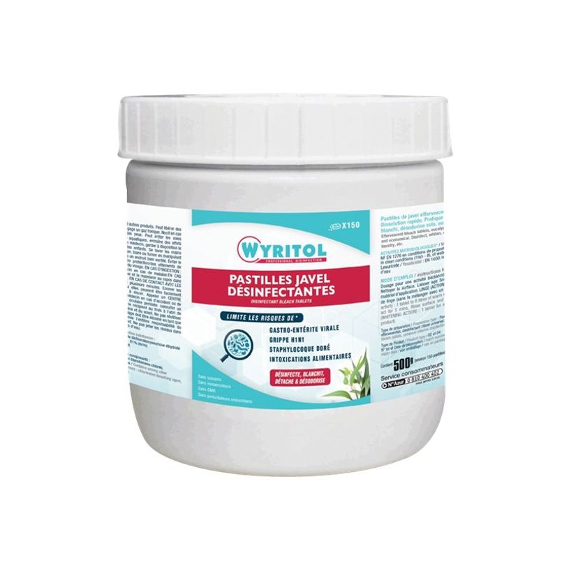 3661295617532-Wyritol - 150 Pastilles Javel effervescentes - eucalyptus-P_405122402_1-0