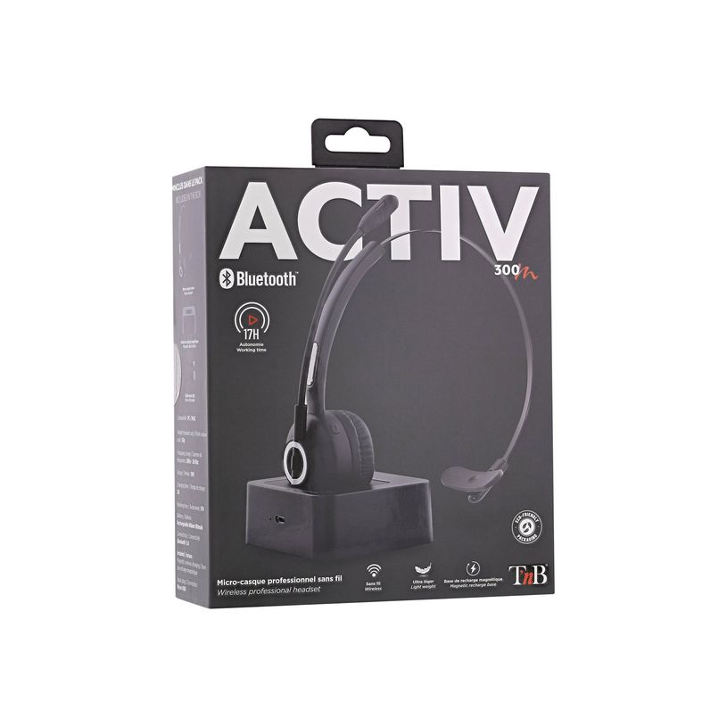 3303170104620-T'nB ACTIV 300M - casque sans fil avec micro - mono oreillette - avec base de recharge - n-P_405122729_6-5