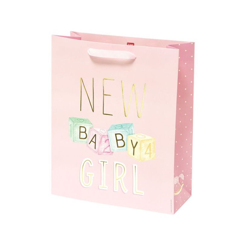 8054320563709-Legami - Sac cadeau - 11,5 cm x 26,5 cm x 32,5 cm - new baby girl-P_405125166_1-0