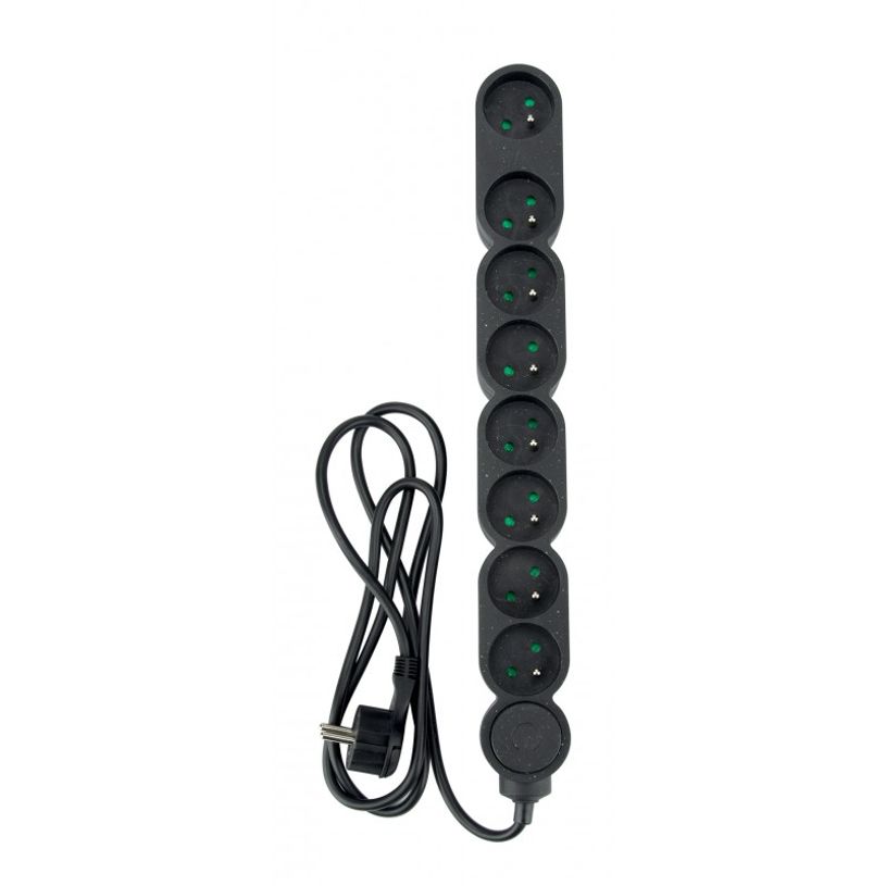 3545411896592-zenitech - Multiprise 8 prises avec interrupteur - noir - 1,5 m-P_405127631_1-0