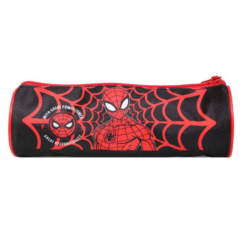 3666311013077-Trousse ronde Spiderman - 1 compartiment - rouge - Bagtrotter-P_405128849_3-2