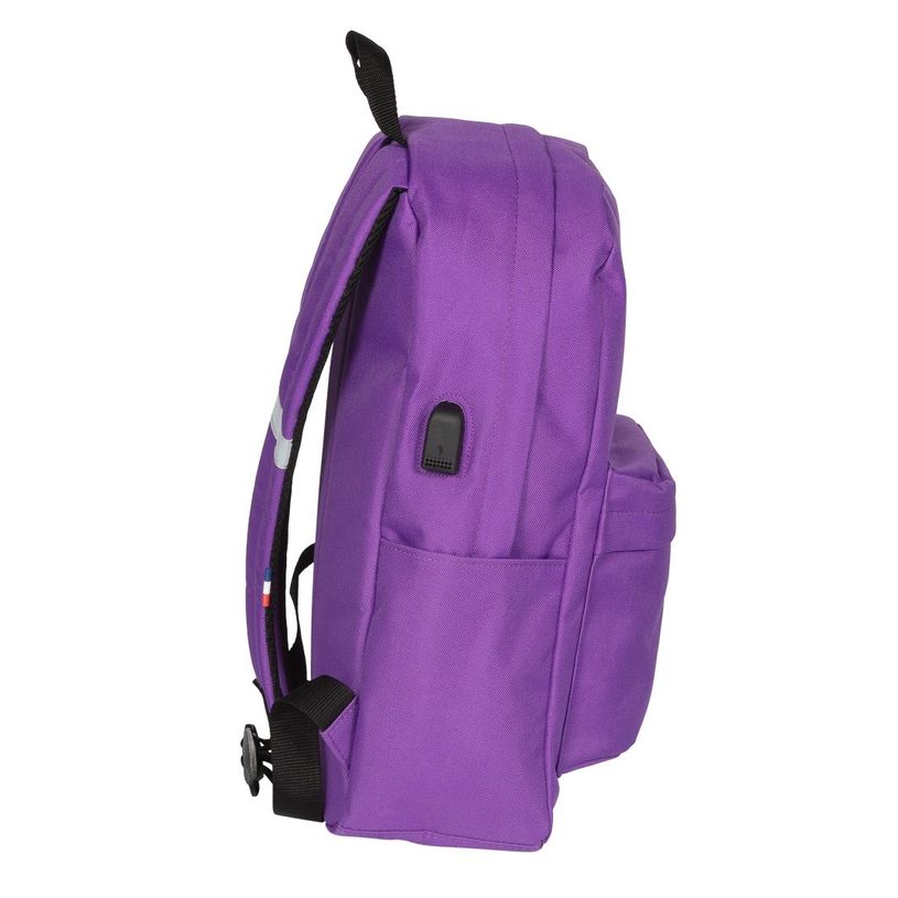 3661507020433-Sac à dos KIP Made in France - 1 compartiment - noir/violet - Kid'Abord-P_405129295_3-2