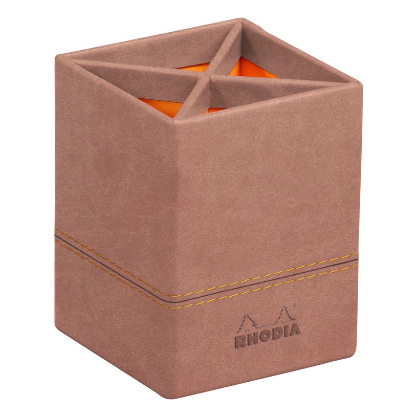 3037921945285-RHODIA Rhodiarama - Pot à crayons - bois de rose - en polyuréthane-P_405130007_1-0