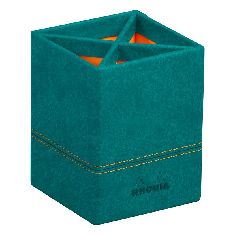 3037921945322-RHODIA Rhodiarama - Pot à crayons - paon - en polyuréthane-P_405130009_1-0
