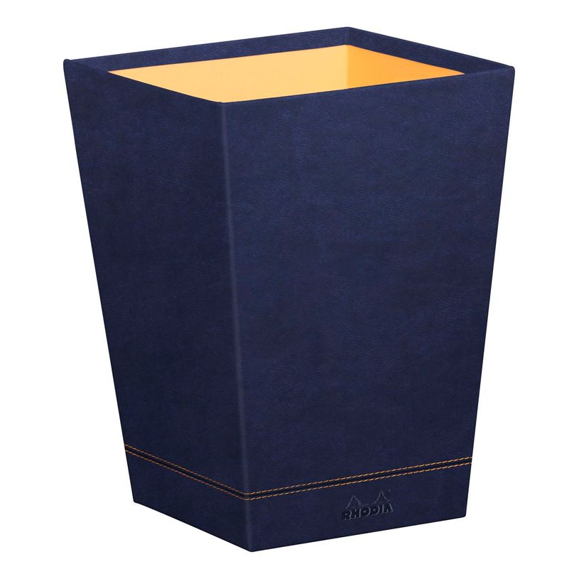 3037921946275-RHODIA Rhodiarama - Corbeille à papier - bleu nuit - en polyuréthane-P_405130045_1-0
