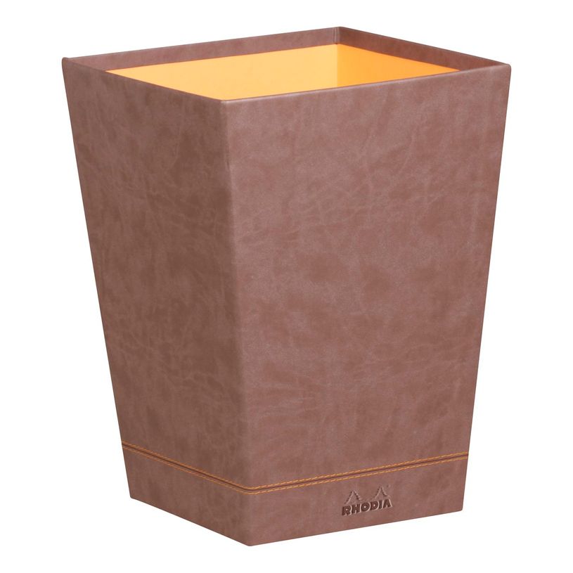 3037923188239-RHODIA Rhodiarama - Corbeille à papier - chocolat - en polyuréthane-P_405130050_1-0