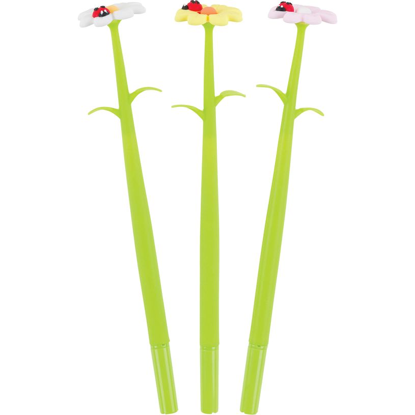 3664447149141-Stylo à encre gel Fleurs coccinelle - Oberthur-P_405131818_1-0