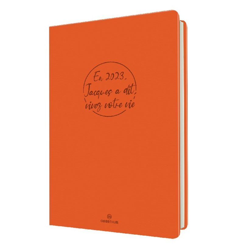 3664447169514-Agenda Camelia 25 - 1 semaine sur 2 pasges - 17 x 24,5 cm - orange - Oberthur-P_405131995_1-0