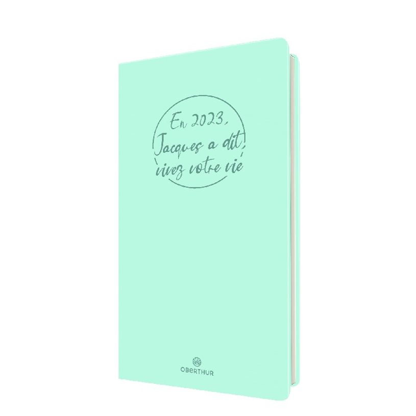 3664447145815-Agenda Camelia 16 poche - 1 semaine sur 2 pages - 9,5 x 17,5 cm - lagon - Oberthur-P_405132005_1-0