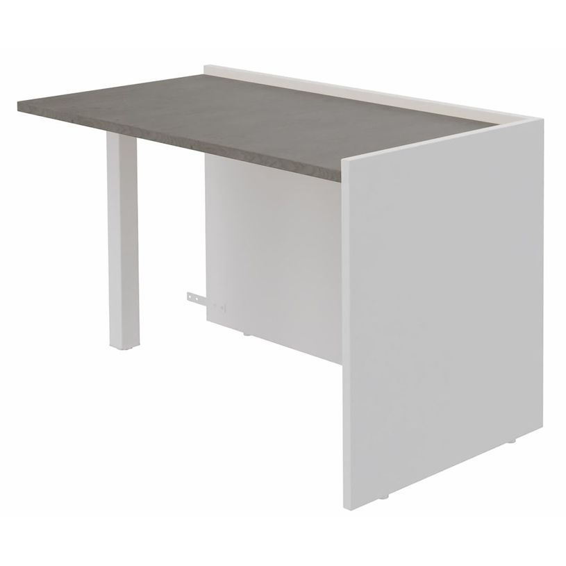 3253310517288-Banque d'accueil Retour direct bas OLA - L122,5 x H75,5 x P62,5 cm - structure blanc perle-P_405132700_1-0