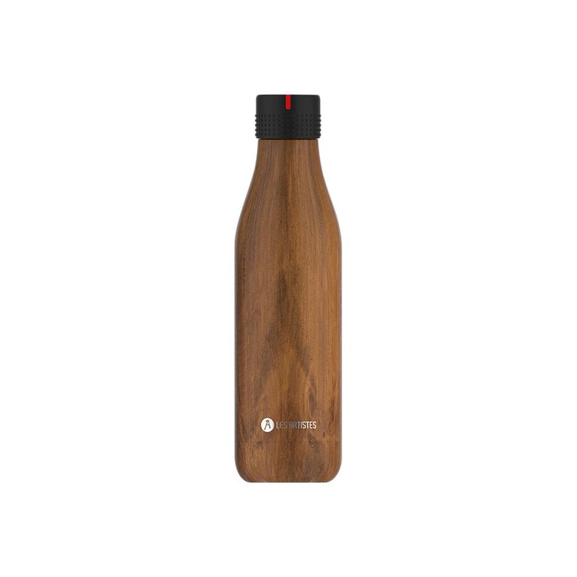 3614300021015-Les Artistes Paris - Gourde Bouteille isotherme 500 ml - bois - acier inoxydable-P_405133607_1-0