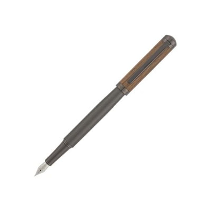 3664447126807-Oberthur Tandem - Stylo plume - bois de noyer/gris mat-P_405133732_1-0
