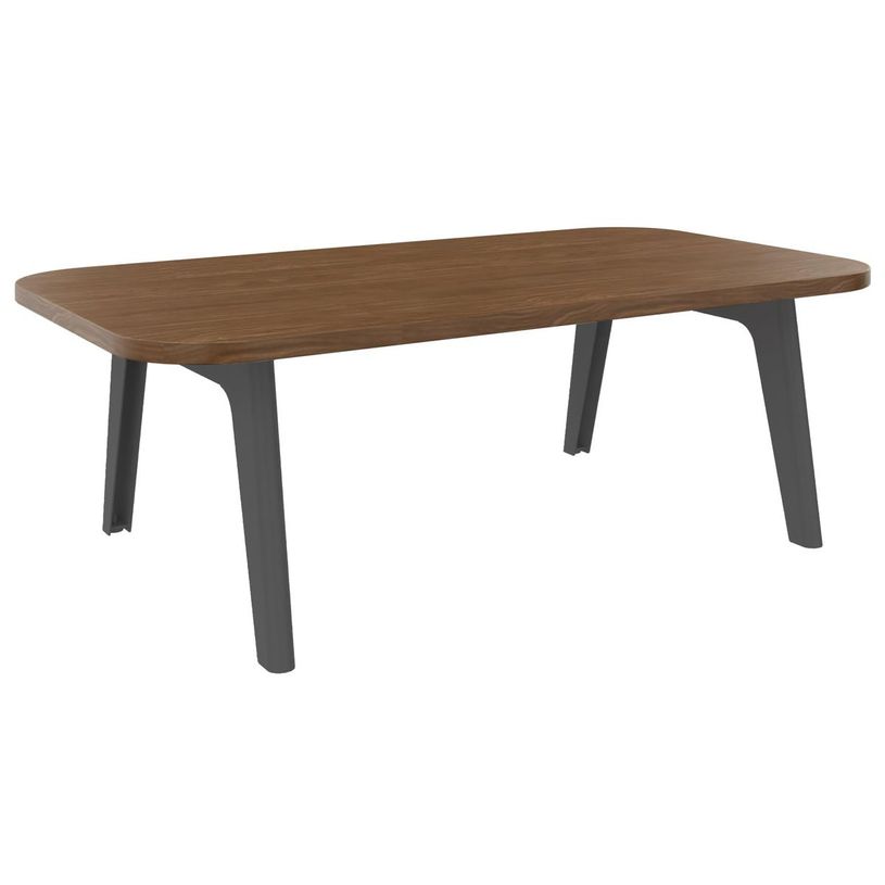 3253310179707-Table basse ILO - L114xP67xH39 cm - pieds carbone - finition noyer-P_405134646_1-0