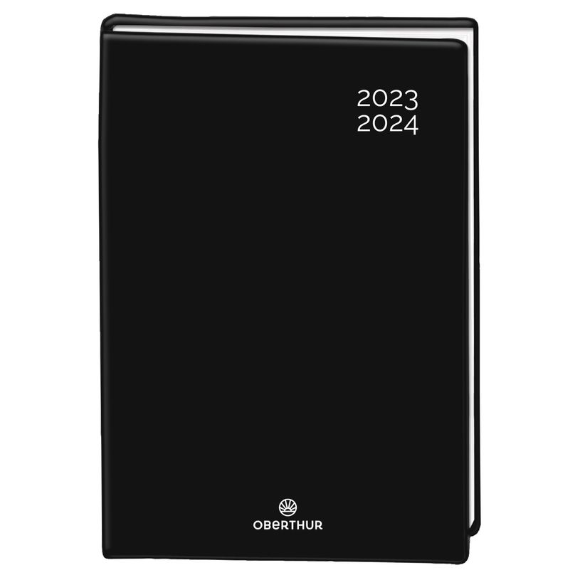 3664447152189-Agenda gommé - 1 jour par page - 12 x 17 cm - noir - Oberthur-P_405134891_1-0