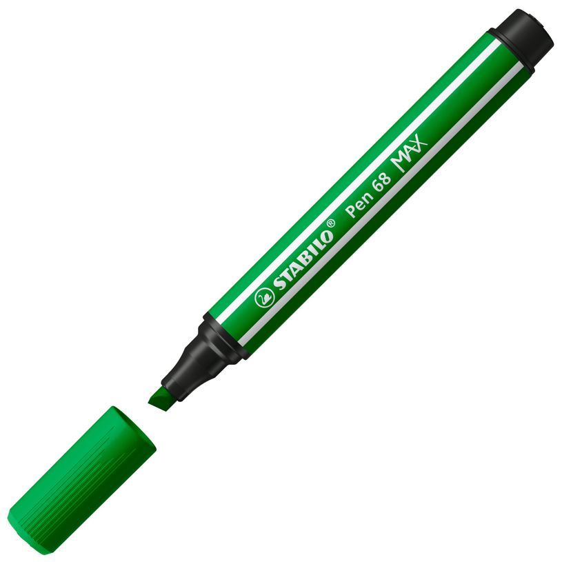 4006381569675-STABILO - Feutre de dessin pointe large biseautée - vert clair-P_405137357_2-1