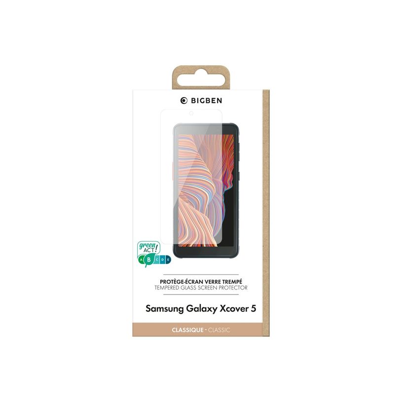 3571211458715-BigBen CONNECTED PEGLASSXCOVER5 - protection d'écran - verre trempé pour - plat-P_405140496_1-1