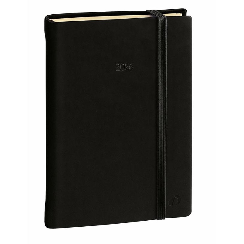 3371010486892-Agenda Daily 21 Prestige Silk - 1 jour par page - 2023 - 13 x 21 cm - Noir - Quo Vadis--0